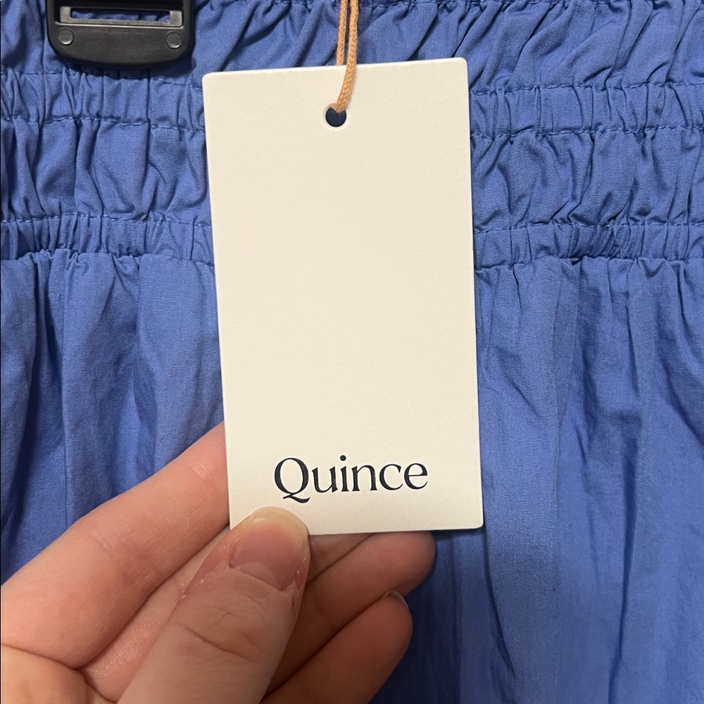 Quince 100% Organic Cotton Poplin Tiered Midi Skirt
True Blue - Picture 2 of 5